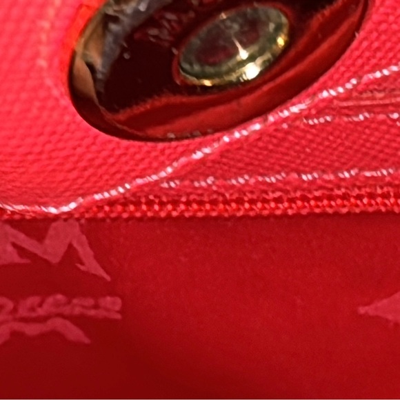 MCM Vibrant Pink Shoulder Bag with Gold Accents with COA - Picture 6 of 16